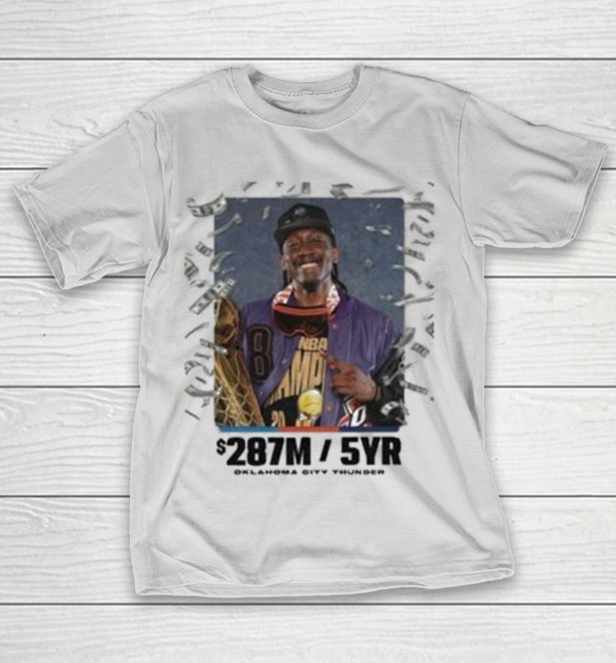 Jalen Williams 287M 5 Year Oklahoma City Thunder All NBA Star Shirts