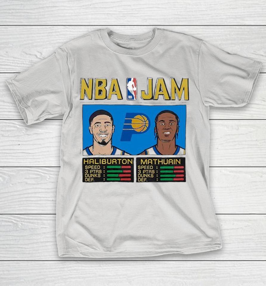 Jam Haliburton And Bennedict Mathurin Indiana Pacers NBA Shirts
