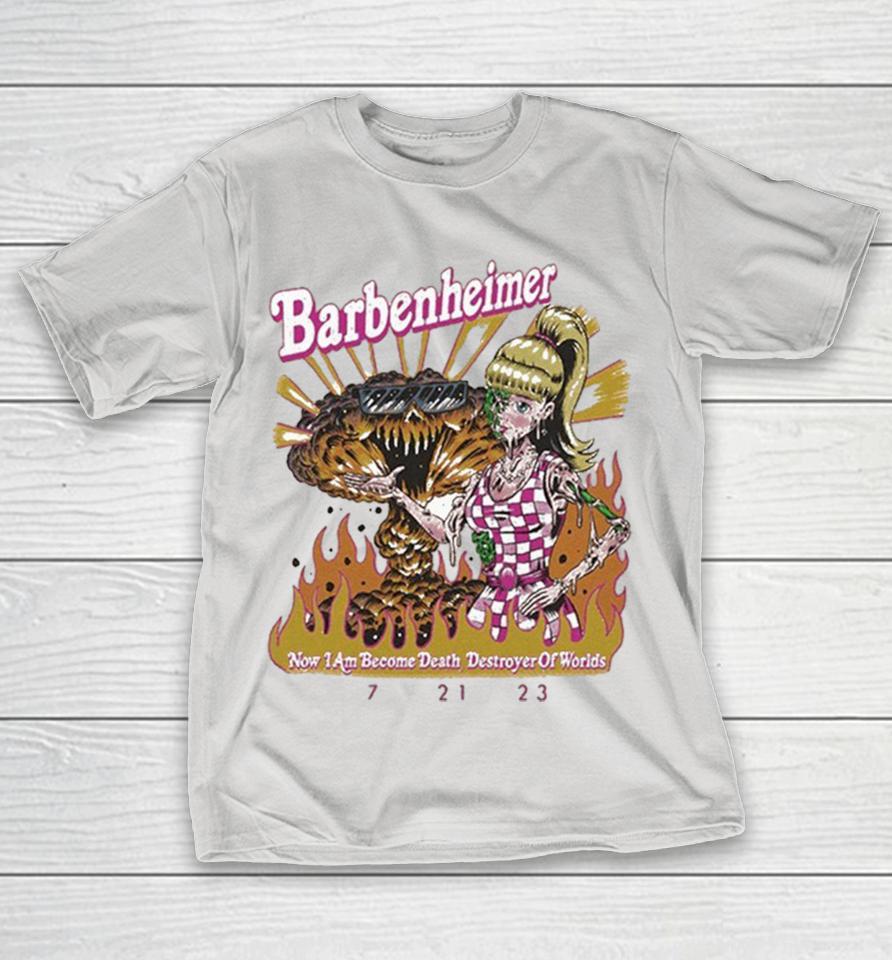 Kinjiro Barbenheimer Now I Am Become Death Destroyer Of Worlds Shirts