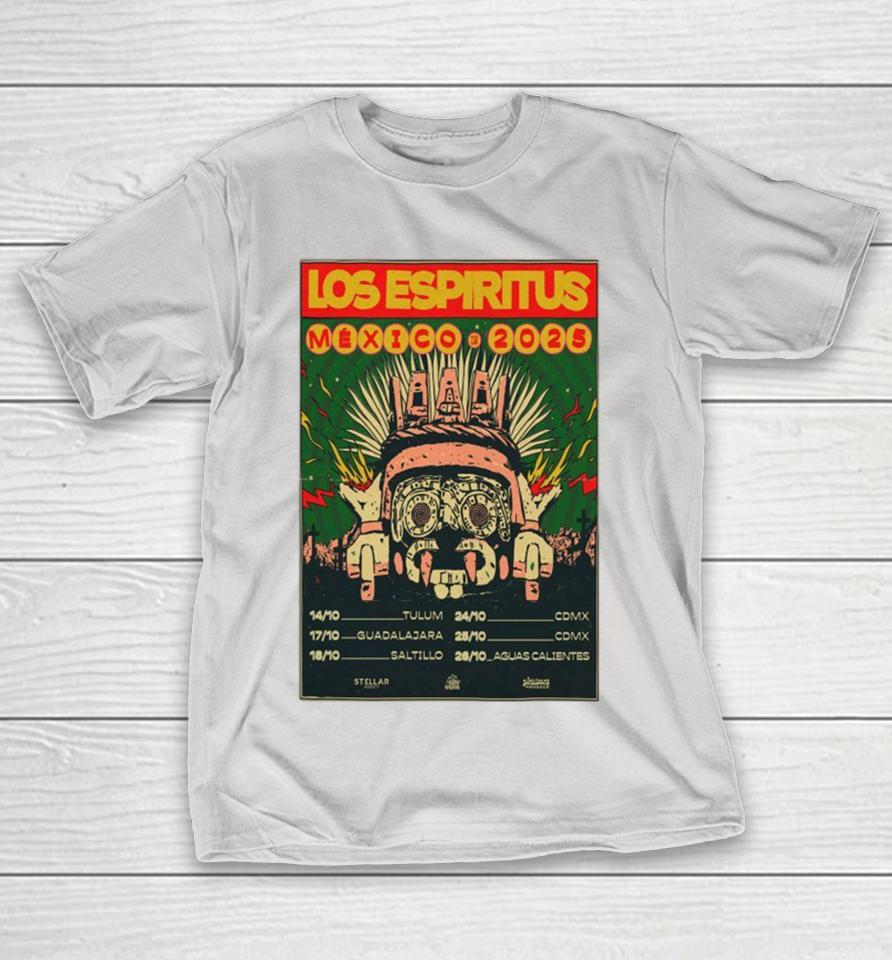 Los Espiritus Mexico Tour October 2025 Dates Shirts