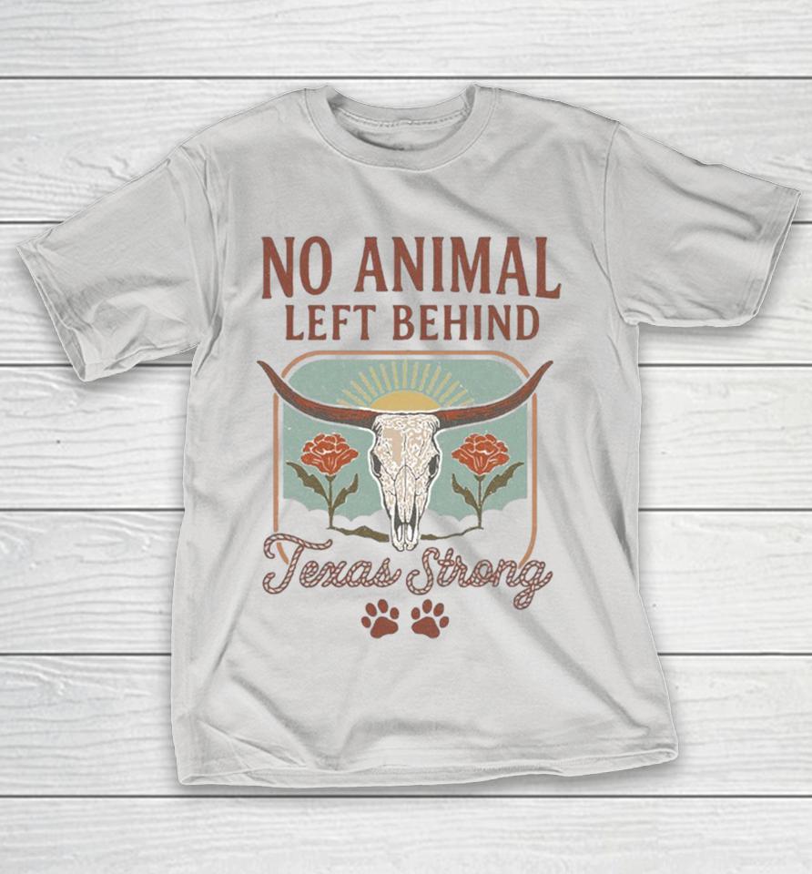 No Animal Left Behind Paw Texas Strong Shirts