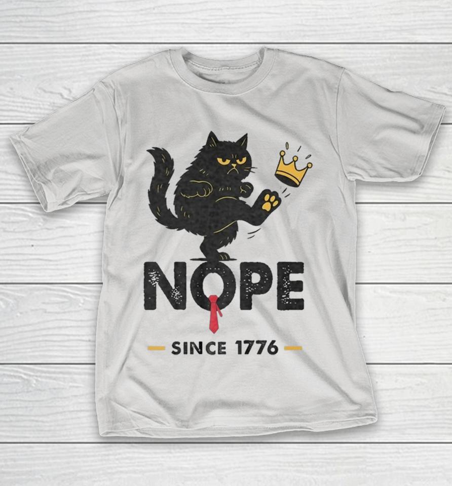 No Kings In America We The People Since 1776 Cat Kick Crown Shirts