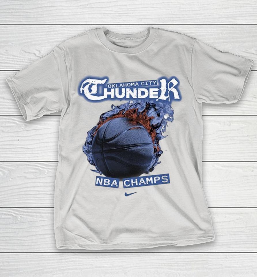 Oklahoma City Thunder Nike 2025 NBA Finals Champions Celebration Parade Shirts