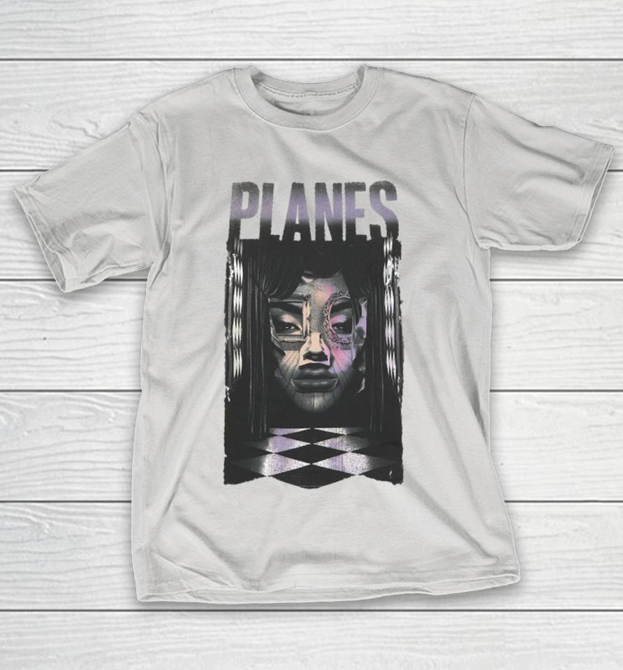 Paper Plane Surrealist Face Shirts