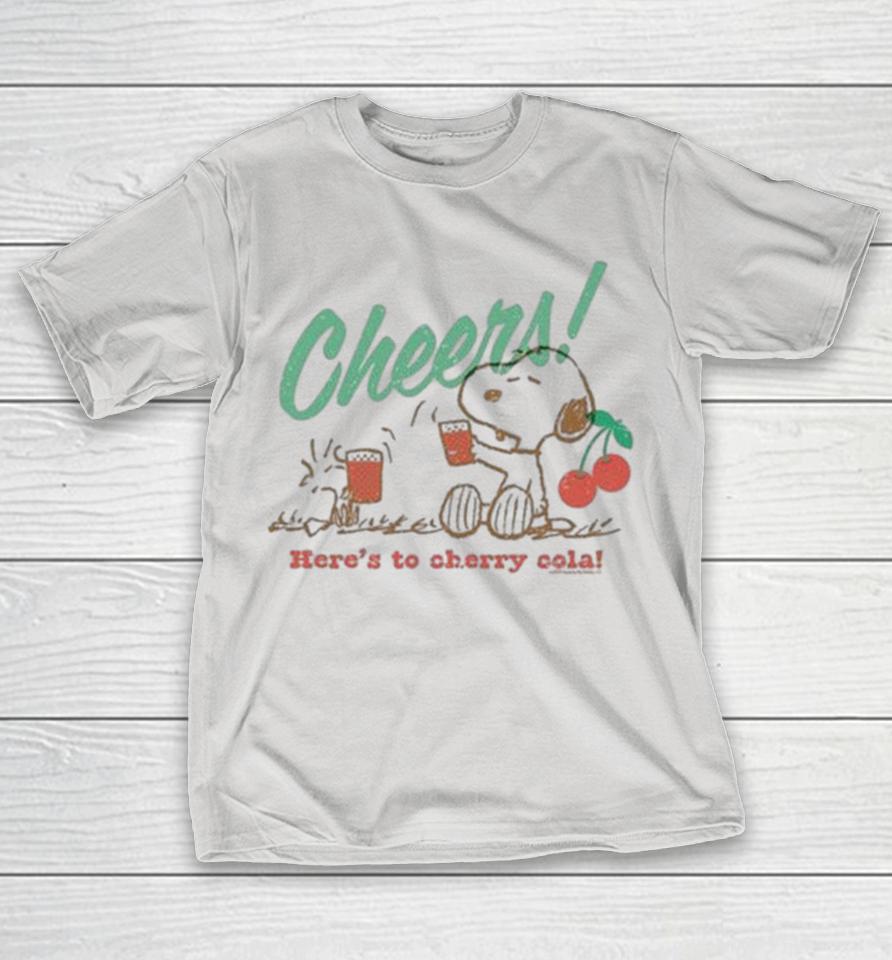 Snoopy And Woodstock The Peanuts Cheers Here’s To Cherry Cola Shirts