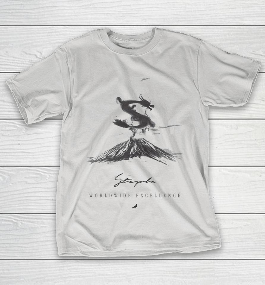 Staple Pigeon Worldwide Excellence Eruption Dragon Mountain Shirts