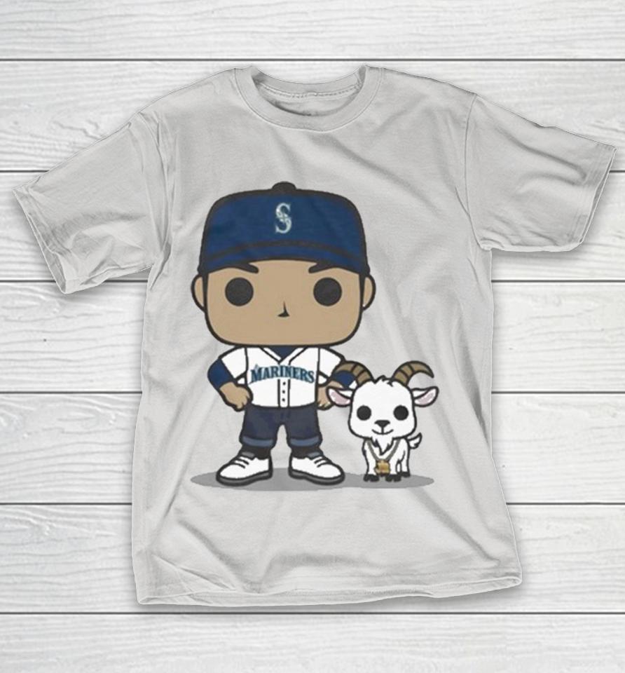 Suzuki Ichirō And Junior The Goated Seattle Mariners Shirts
