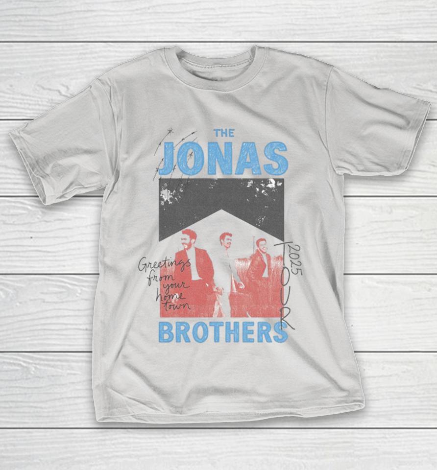 The Jonas Brothers Crayon Greetings From Your Home Town Tour 2025 Shirts