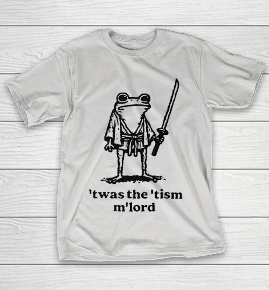T’was The ‘Tism M’lord Funny Medieval Knight Frog Shirts