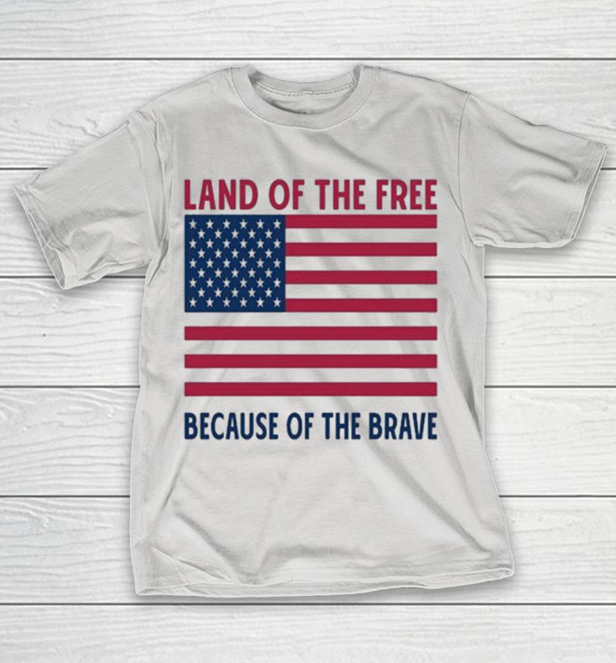 Vivek Ramaswamy Wearing Land Of The Free Because Of The Brave American Flag Shirts