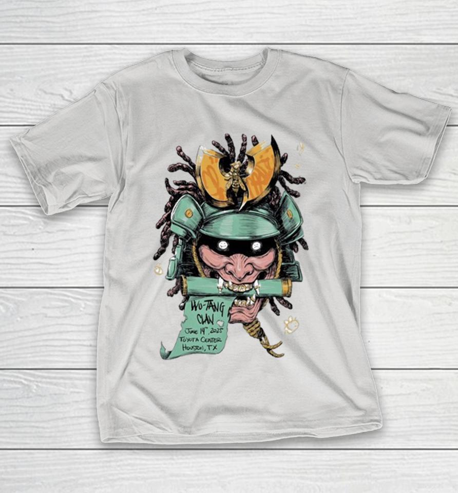 Wu-Tang Clan Houston Texas 2025 Tour Concert At Toyota Center On June 14 The Shogun’s Decapitator Shirts